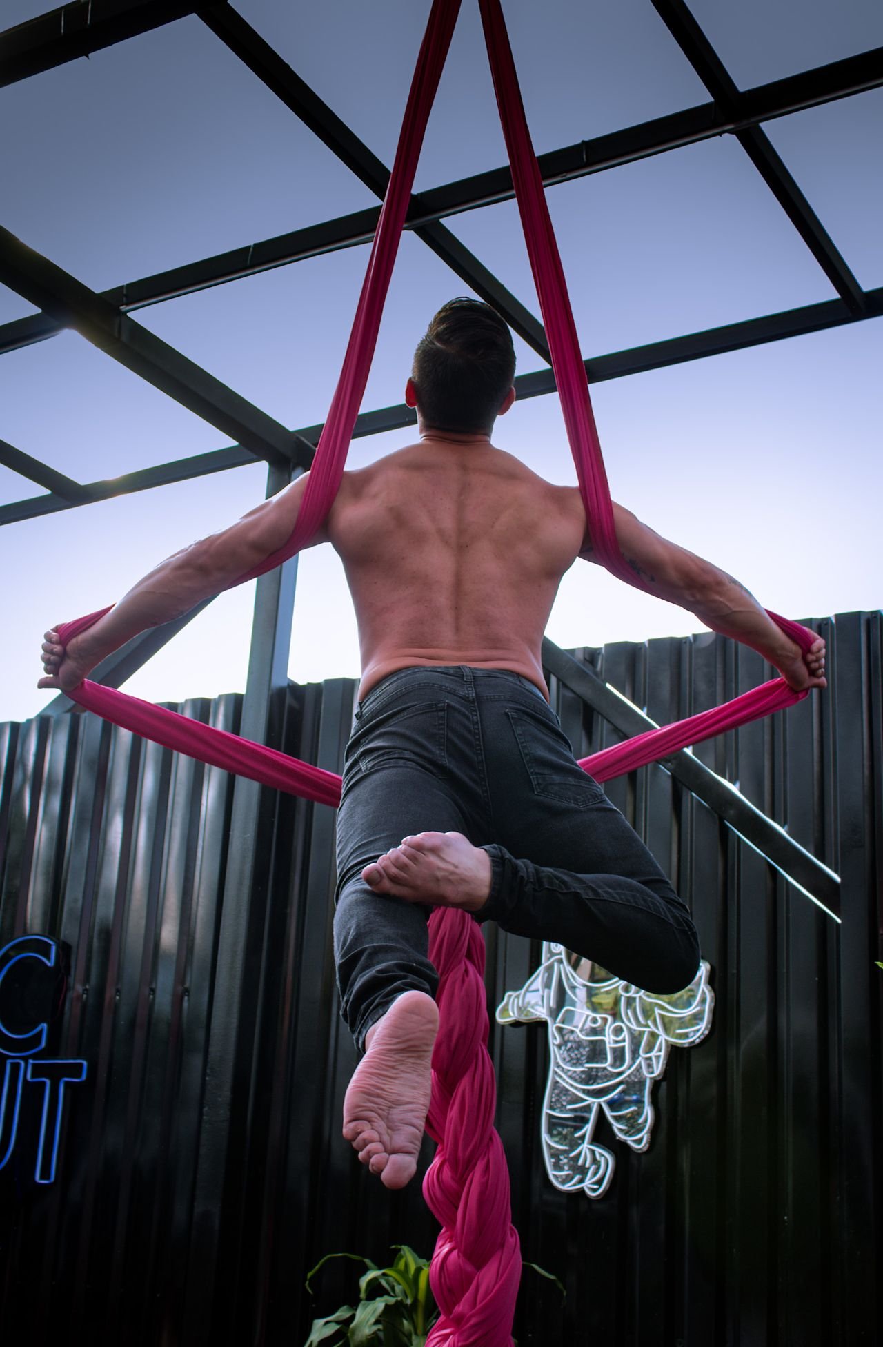 Athlete developing mobility and control